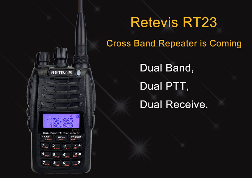 Retevis RT23 Analog Cross-Band Repeater Radio